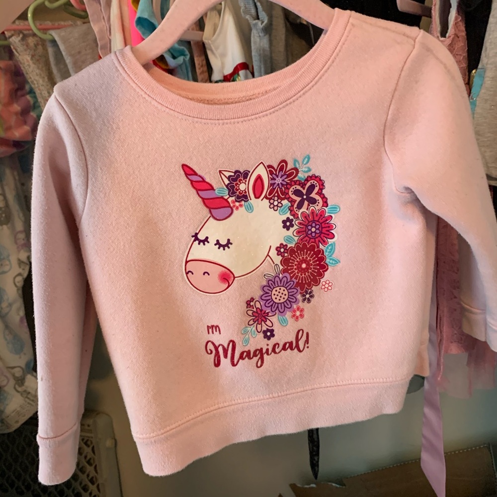 Girls unicorn sweater